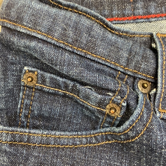 Levi’s 550 Relaxed Boot Cut Jeans Lined Dark Wash, Size 6 Medium - Picture 9 of 11